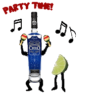 Tequila Party Time Sticker by Alyse Rothenberger