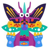 PapaloteMuseo monstruo alebrije papalote papalote museo del niño Sticker