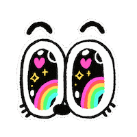 Big Eyes Wow Sticker by Chloe the Illustrator