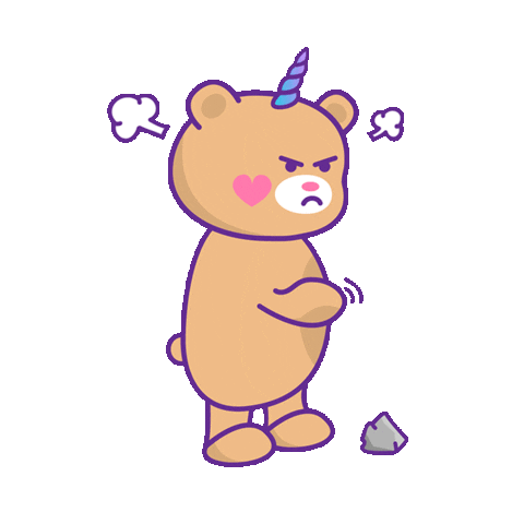 Angry Go Away Sticker by Jessica Lau