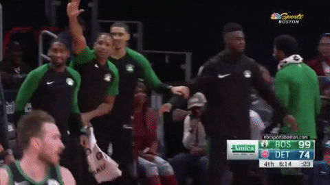 boston celtics hugs GIF by NBC Sports Boston