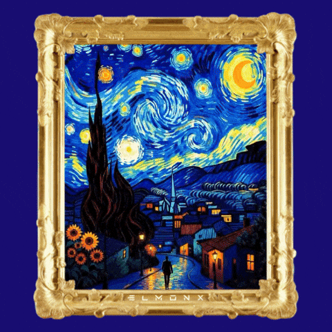 Van Gogh Art GIF by ElmonX