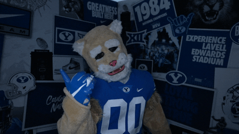 Cosmo Go Cougs GIF by BYU Cougars