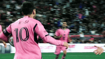 High Five Lionel Messi GIF by Major League Soccer