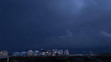 Lightning Strike Creates Spectacular Display as Storms Sweep Through Southern Alabama