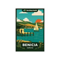 Benicia Sticker by Northbay Health