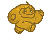 Jumping 24 Karat Sticker by Abominable Toys