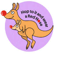 Red Nose Day Hop Sticker by Red Nose Australia