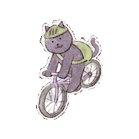 Climatecitizen cat bike bicycle climate Sticker