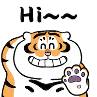 Cat Hello Sticker by Bu2ma