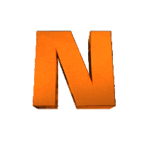 Alphabet N Sticker by ratedglobal