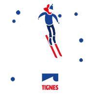 Snow Ski Sticker by Tignes
