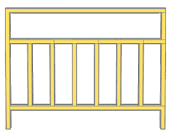 Fence Barricade Sticker by Space beyond the Gram