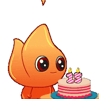 Glow Up Happy Birthday Sticker by Playember