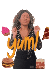 Hungry Foodie Sticker by Sherilyn Carter