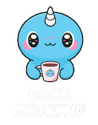 Good Morning Coffee Sticker by Naru Naru