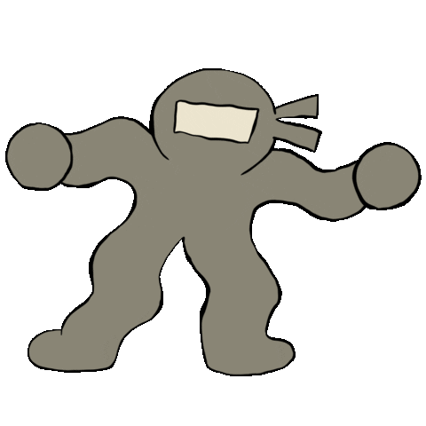 Ninja1 Sticker by Rudo Co.