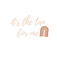 TidelanderTans glow boho glowing tan Sticker
