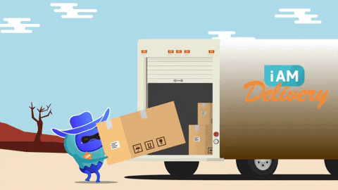 iAM_Learning giphygifmaker delivery lifting boxes GIF