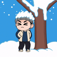 Sad Snow Day GIF by Shibuya Station