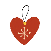 Heart Christmas Sticker