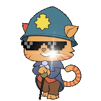 Like A Boss Cat Sticker by Game Insight
