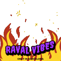 Barcelona Drips Sticker