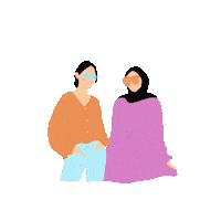 Girls Shopping Sticker