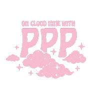 Pppcloudnine Sticker by Pink Palm Puff
