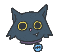 Happy Black Cat Sticker