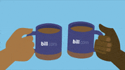 Billcom coffee celebrate cheers congratulations GIF