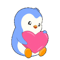 In Love Hearts Sticker by Pudgy Penguins