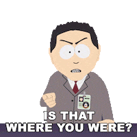 Where Are You Drop Pin Sticker by South Park