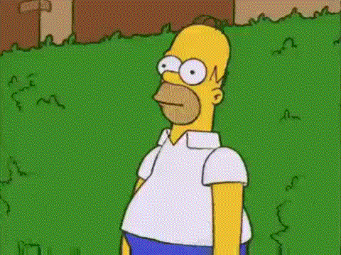 mikeshouts giphyupload homer simpson the simpsons awkward moment GIF