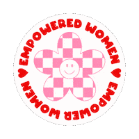 Empower Smiley Face Sticker