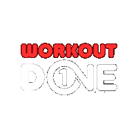 Workout Done Sticker by One Fitness Club