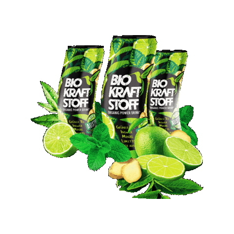 Green Tea Fun Sticker by BiOKRAFTSTOFF - ORGANIC POWER DRINK