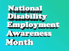 National Disability Employment Awareness Month GIF by GIF Greeting Cards