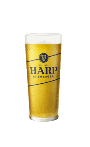 HarpLagerNI harp cold beer harp lager harp beer Sticker