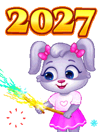 Happy New Year Hello Sticker by Lucas and Friends by RV AppStudios