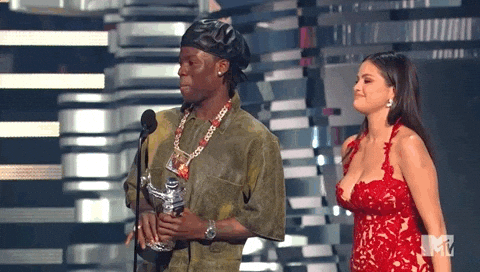 Selena Gomez Rema GIF by 2023 MTV Video Music Awards