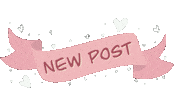 gretchenartwork new post hearts banner ribbon Sticker