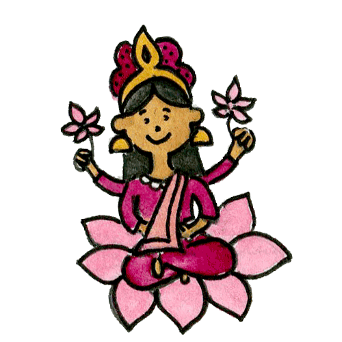 indian goddess Sticker