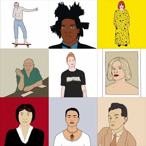 Fine Art 2D Animation GIF