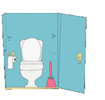 Toilette Sticker by Kugelzwei