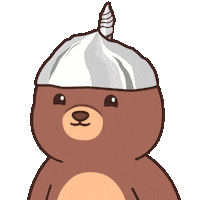 Suspicious Teddy Bear Sticker by BEARISH