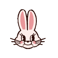 Bunny Rabbit Sticker by Rafhi Dominic