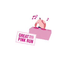 Cancer Research Charity Sticker by Great Pink Run