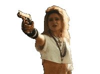 Weird Al Gun Sticker by The Roku Channel