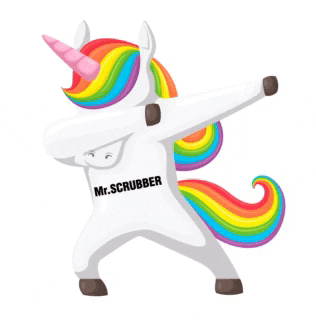 MrSCRUBBER giphyupload dance unicorn mrscrubber GIF